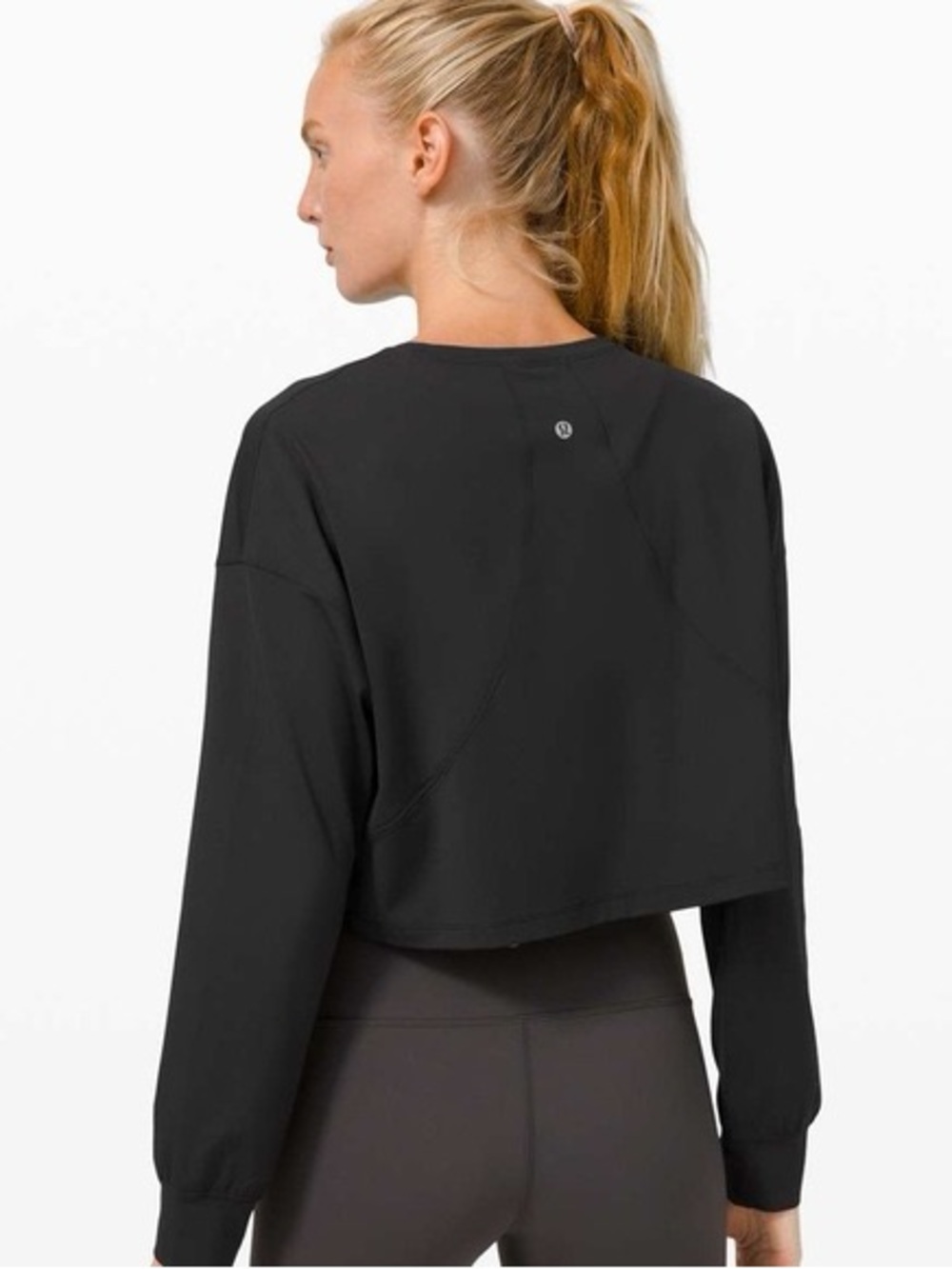 lululemon athletica muscle love Long Sleeve Cropped Top